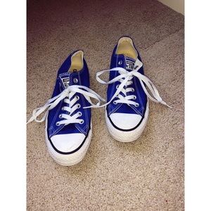 Dark Blue Low-Top Converse